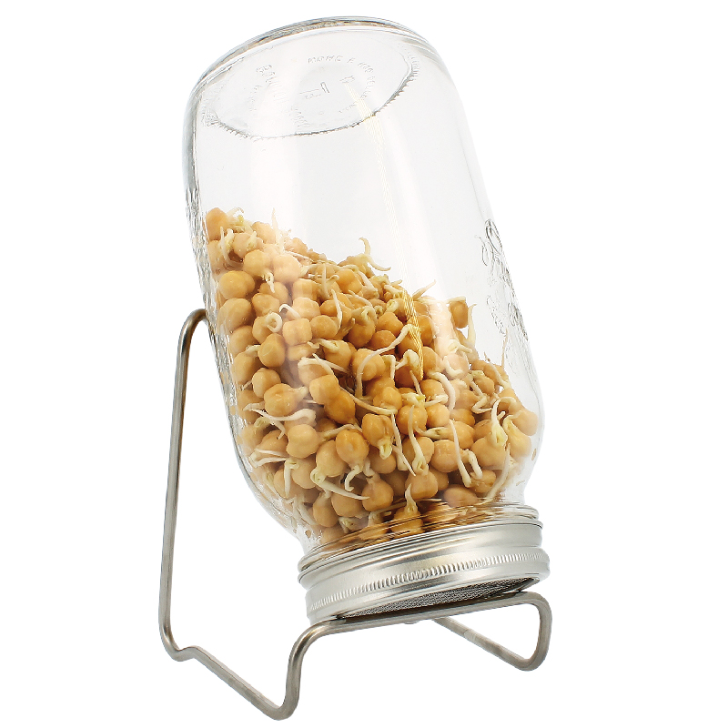 Sprossenglas 1500 ml mit Edelstahlgestell