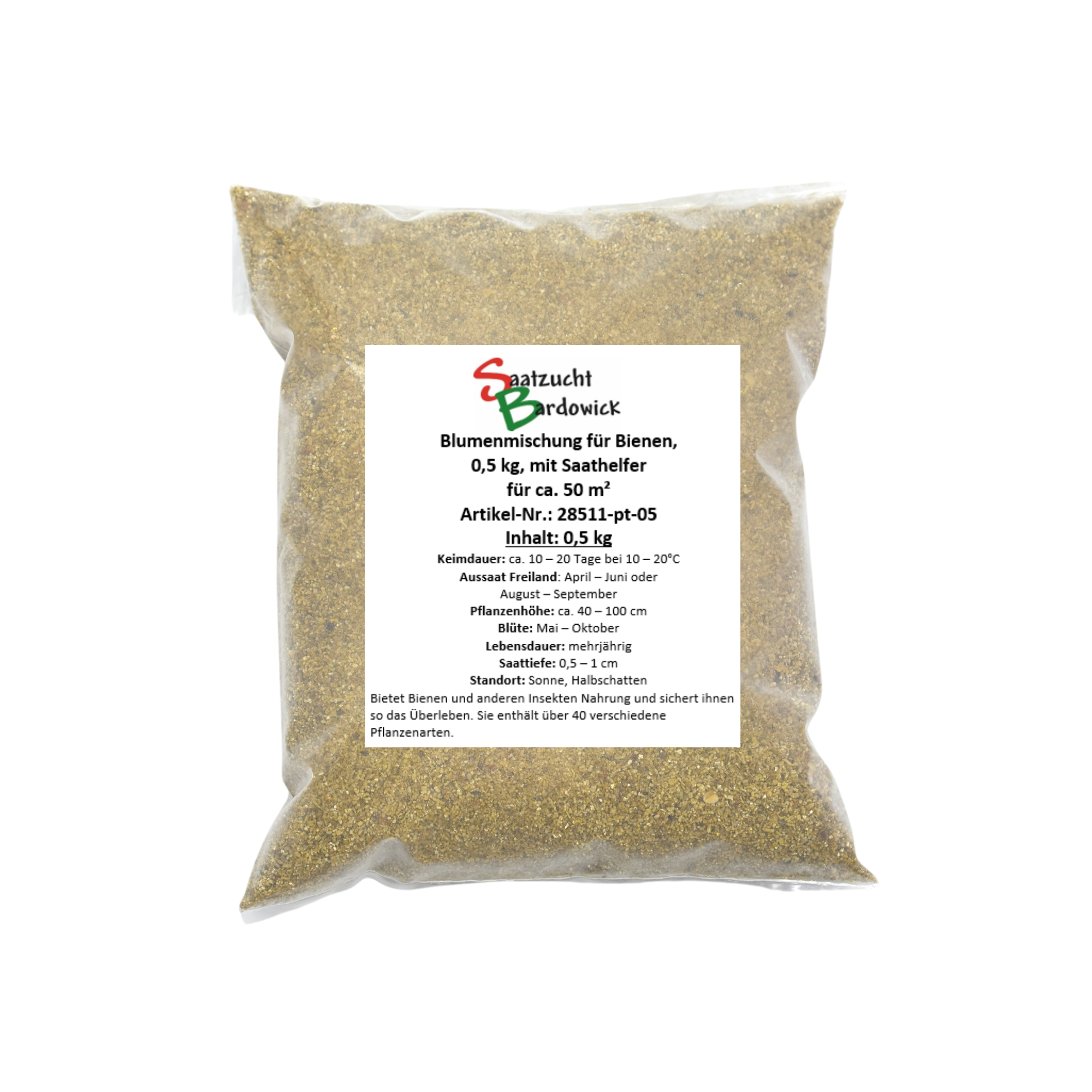 Blumenmischung für Bienen, 0,5 kg mit Saathelfer für 50 m²