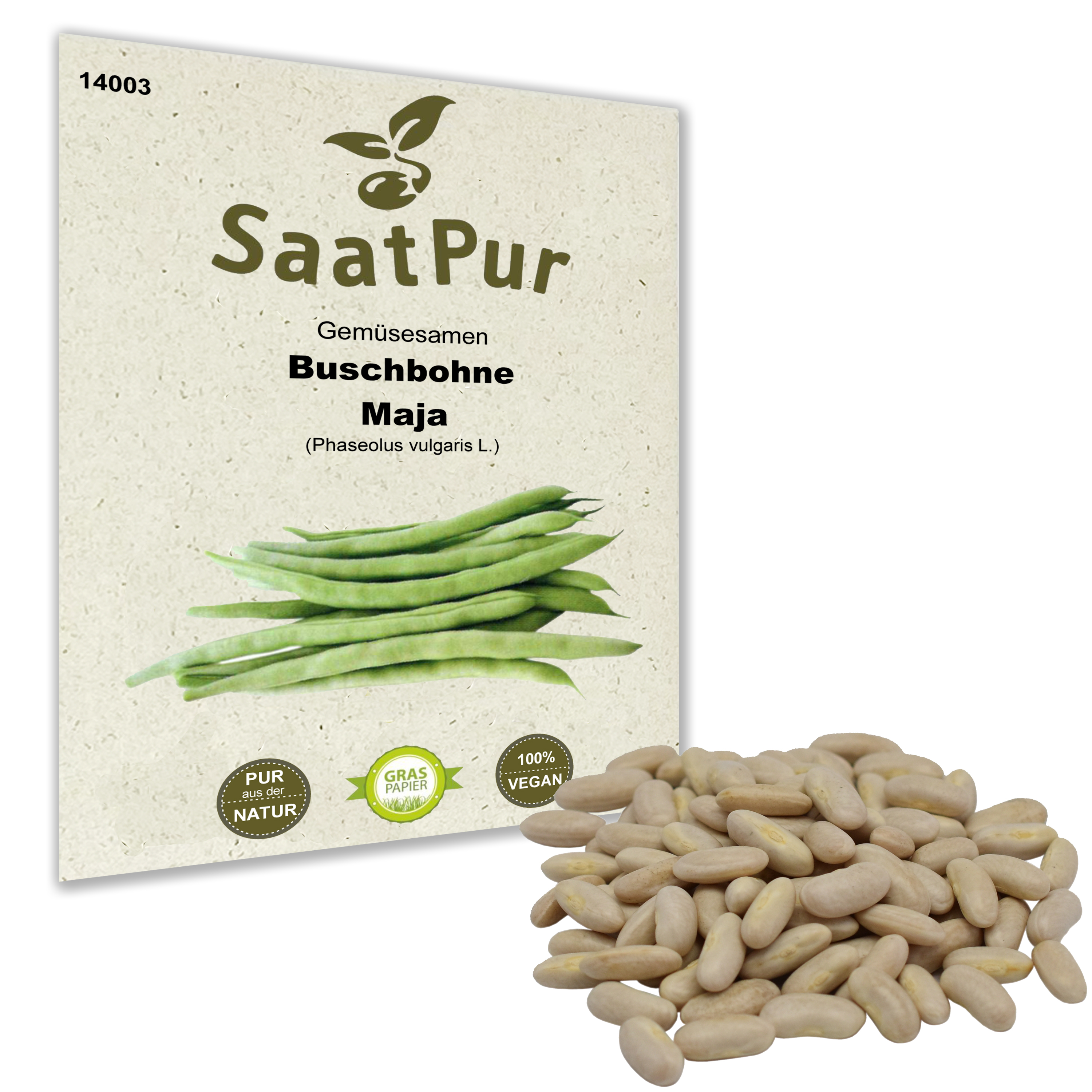 Buschbohne Maja Gartenbohne grüne Bohne 50g