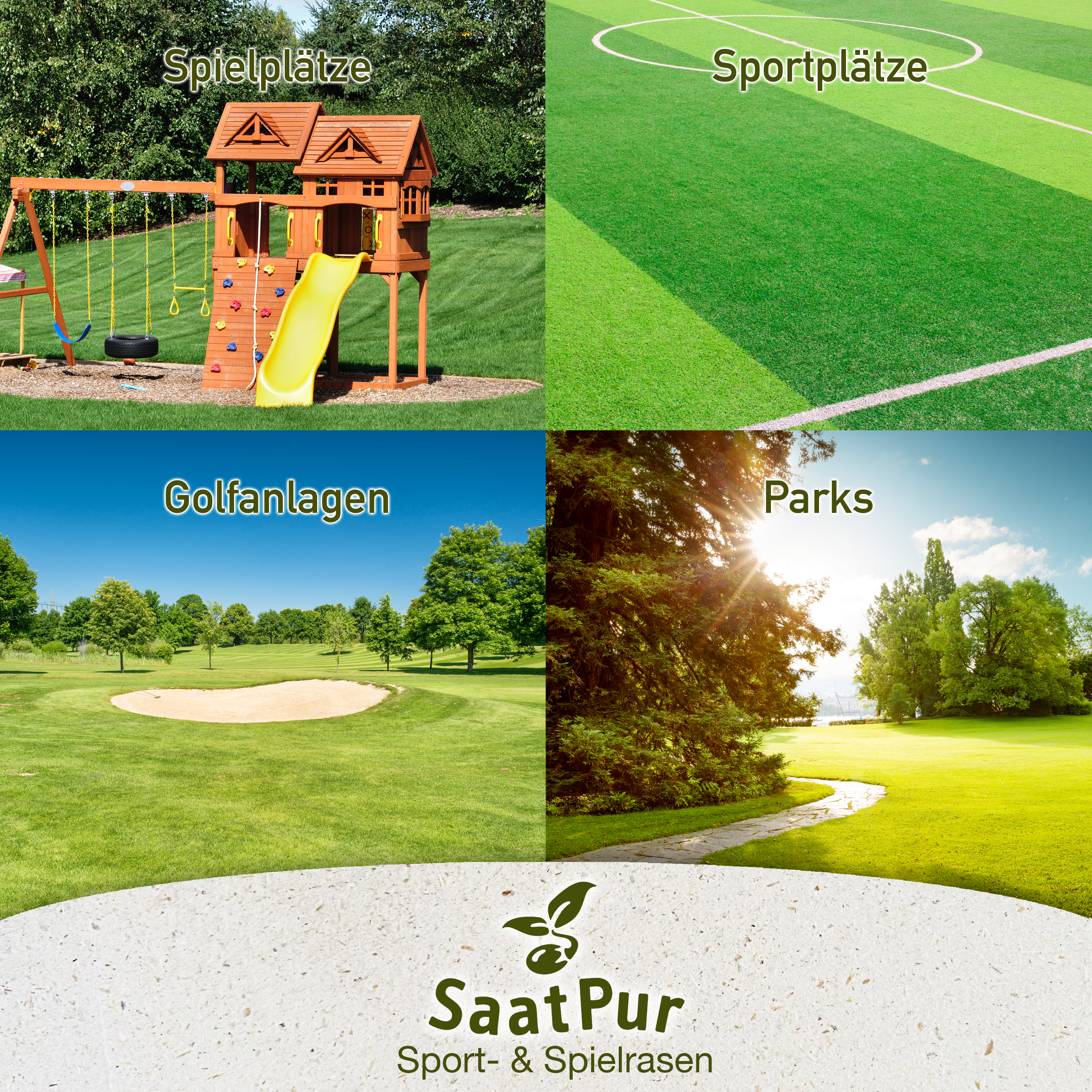 SaatPur Rasensamen Sport und Spielrasen