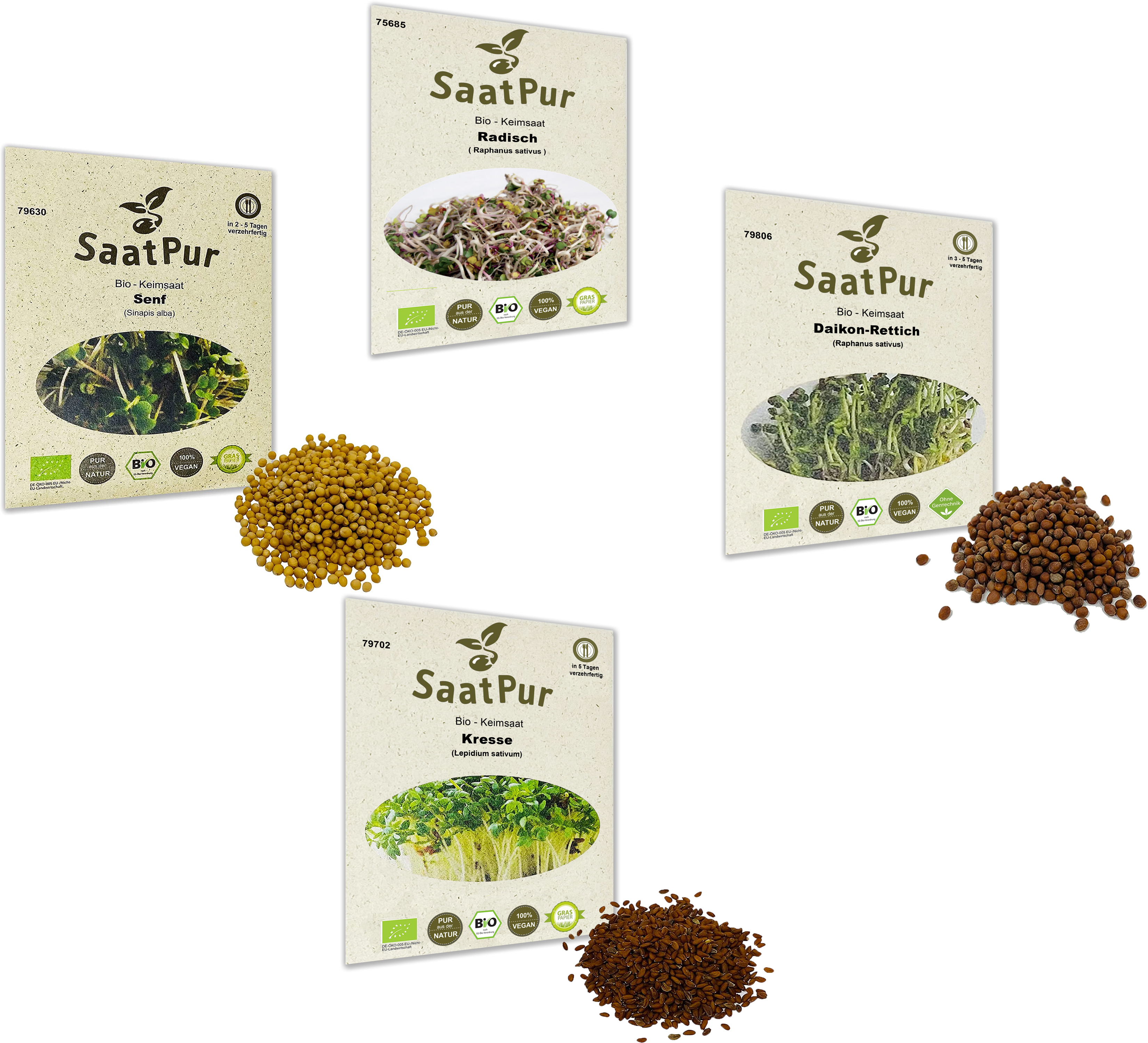 BIO Keimsprossen Diabolo MIX Mischung Keimsaat