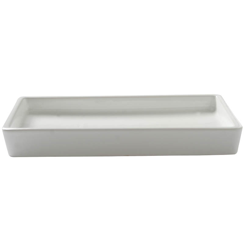 Abtropfschale weiß für 2 Sprossengläser