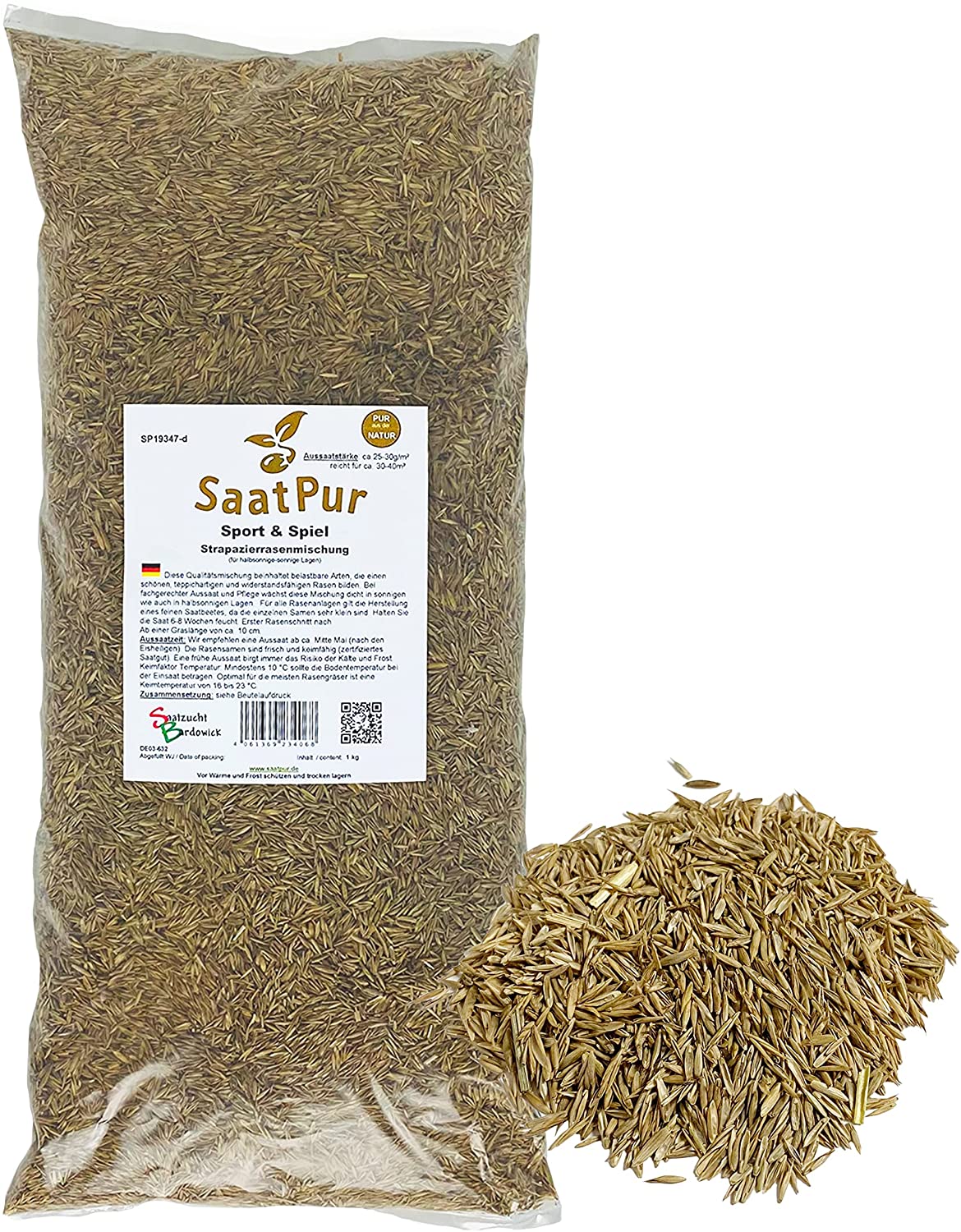 SaatPur® Rasensamen Sport- und Spielrasen 2,5kg